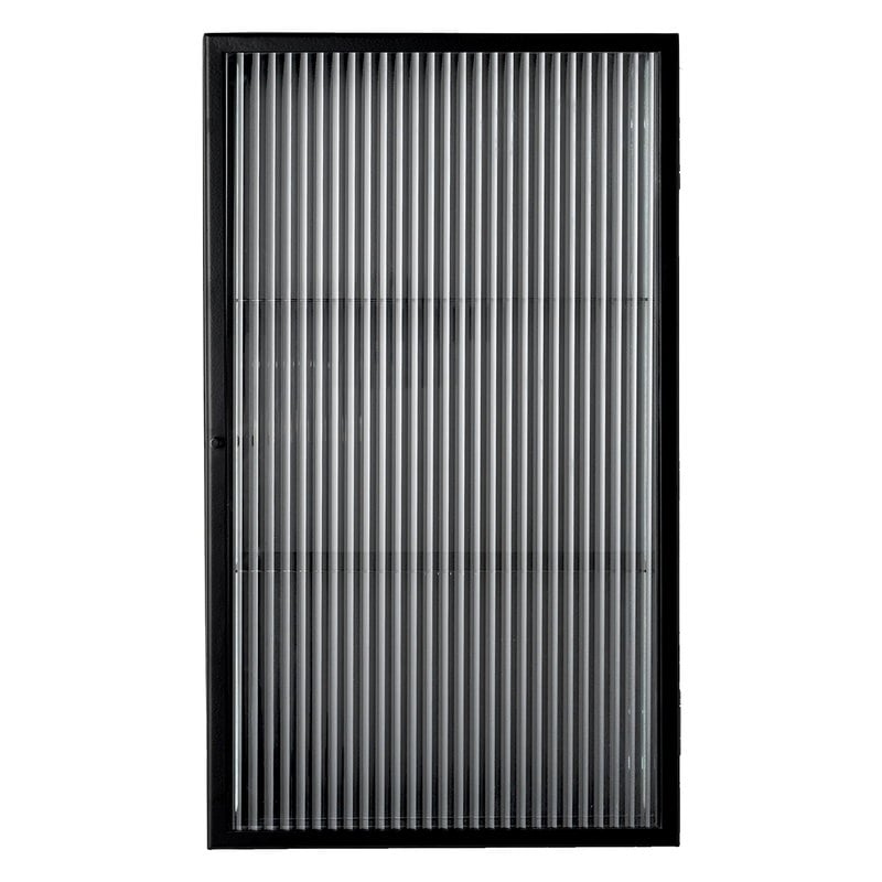 Haze wall cabinet by ferm LIVING #reeded glass, black #