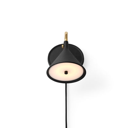 Audo Cast Sconce Wall Lamp M. Diffuser Black