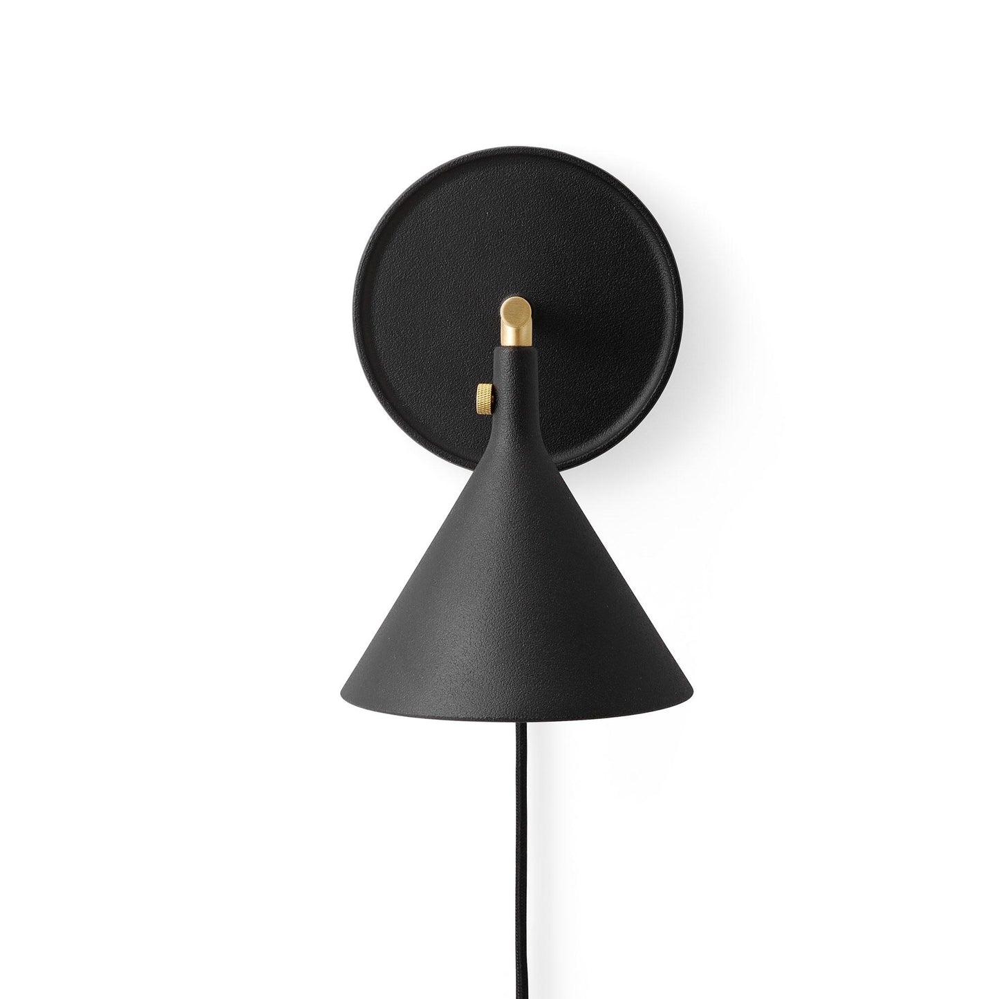 Audo Cast Sconce Wall Lamp M. Diffuser Black