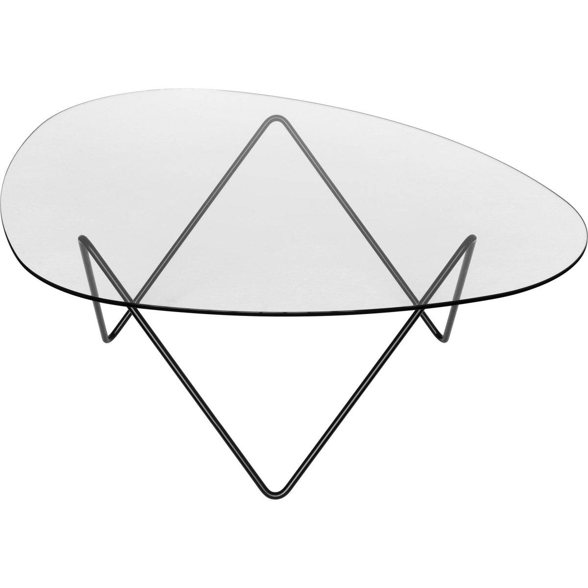 Pedrera Coffee Table Black Semi Matt/ Bronze/ Glass
