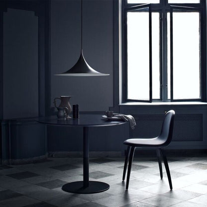 Semi Pendant Medium Glossy Anthracite Gray