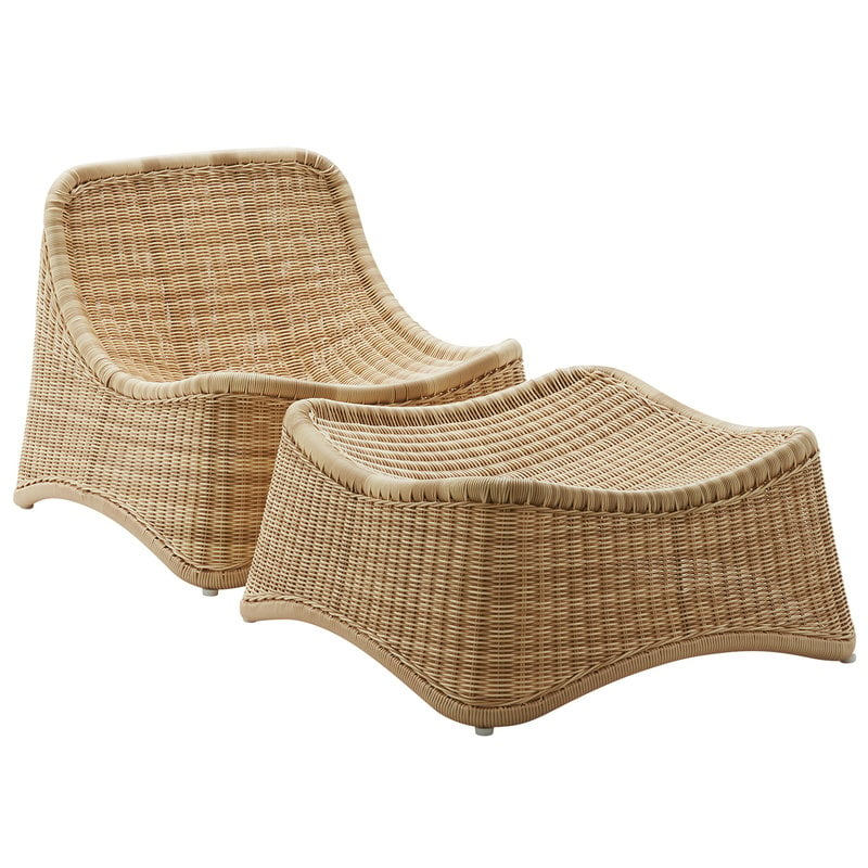 Chill Exterior lounge chair with ottoman by Sika-Design # #