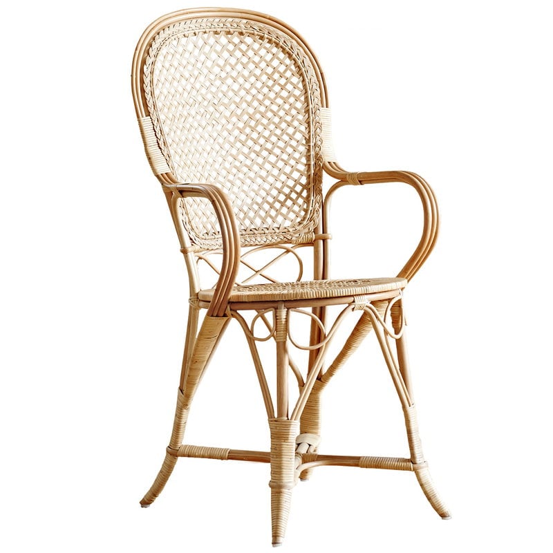 Fleur chair with armrests by Sika-Design #natural rattan #