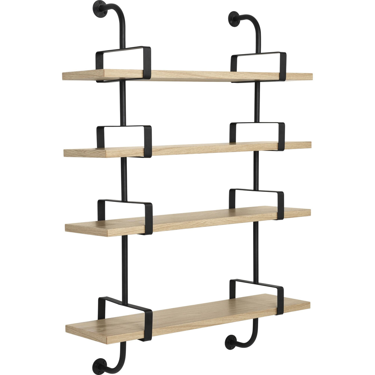 Démon Shelf L95 cm 4 Shelves Black Ash
