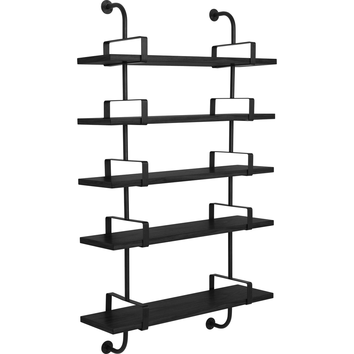Démon Shelf L95 cm 5 Shelves Black Ash