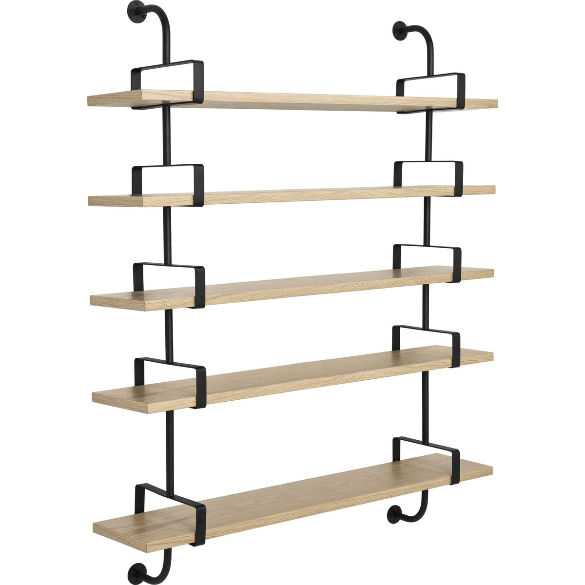 Démon Shelf L155 cm 5 Shelves American Walnut