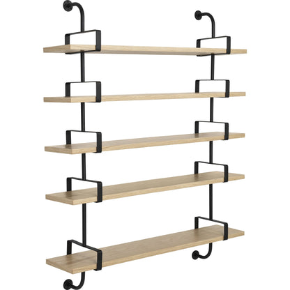 Démon Shelf L155 cm 5 Shelves American Walnut