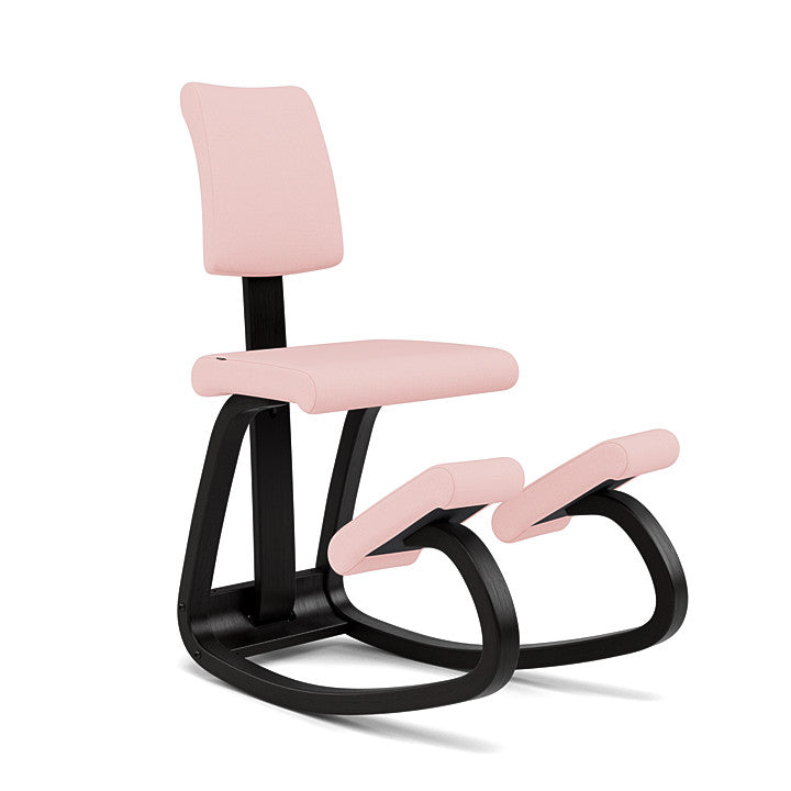 Variable™ Plus - Rocking ergonomic chair in wood and fabric (Base - Black Lacquered Ash)