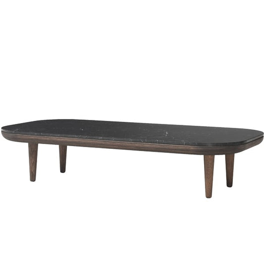 Fly SC5 coffee table by &Tradition #smoked oak - Marquina marble #