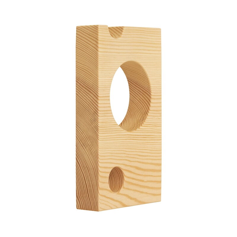 010 Circle Vertical wall hook by Vaarnii #pine #