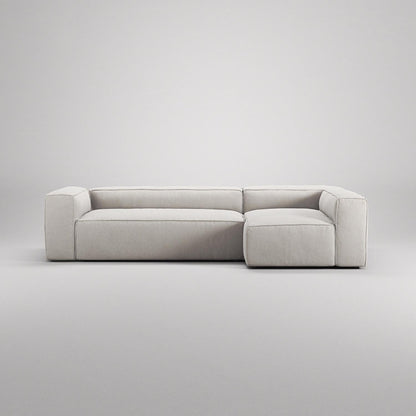 Decotique Grand 4-Seater Sofa Chaise Right Moonwhite