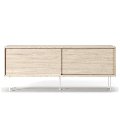 Decotique Vogue TV Bench With Legs 136 White Pigmented Oak/ White