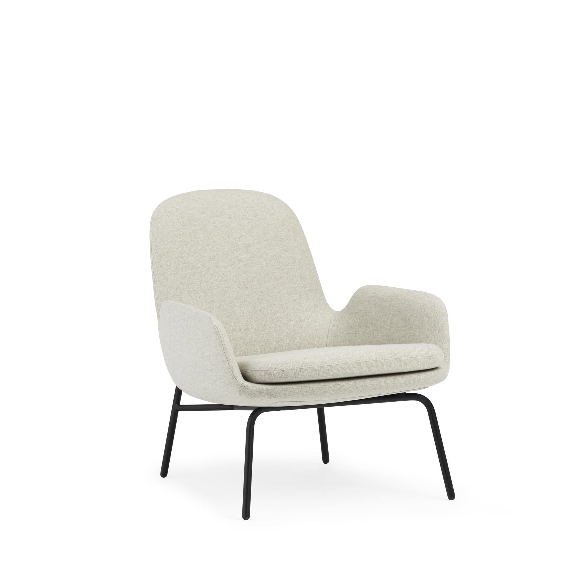 Era Armchair Low by Normann Copenhagen #Black Steel/Main Line Flax MLF20