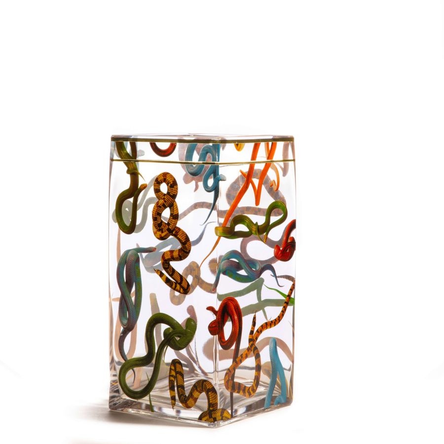 big Glass vase big Snakes by Seletti