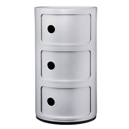 Componibili storage unit, 3 modules, silver