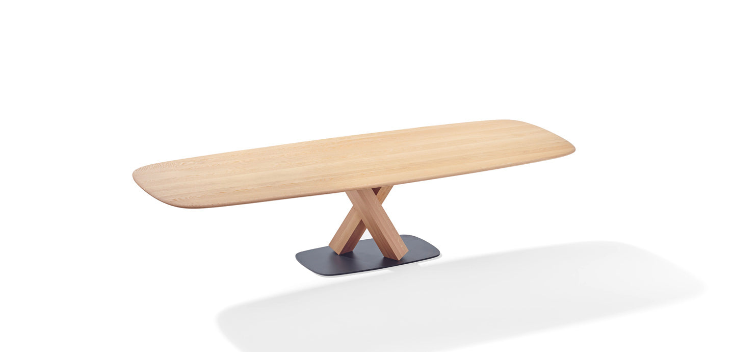 STAN - Rectangular oak dining table by Draenert
