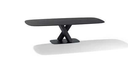 STAN - Rectangular oak dining table by Draenert
