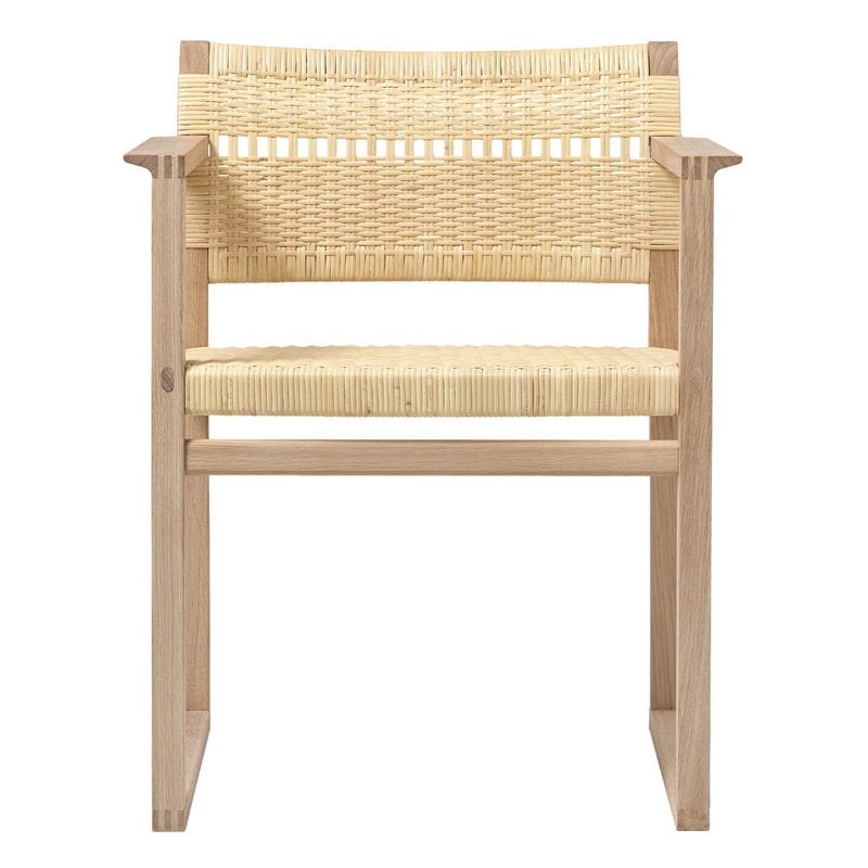 BM62 armchair by Fredericia #cane wicker - oiled oak #