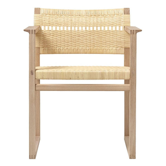 BM62 armchair by Fredericia #cane wicker - oiled oak #