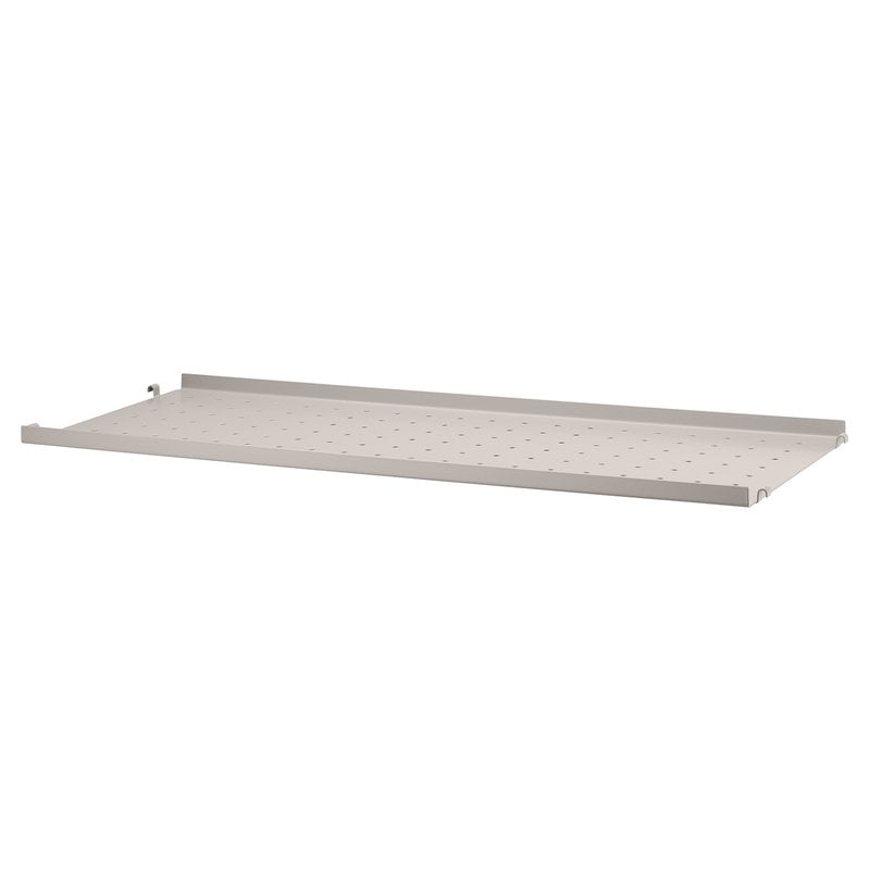 String metal shelf 78 x 30 cm by String Furniture #low, beige #