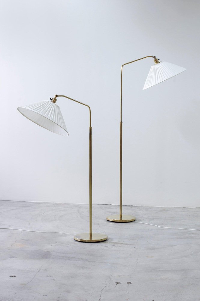 15028 Floor Lamps by Harald Elof Notini for Böhlmarks, 1940s, Set of 2