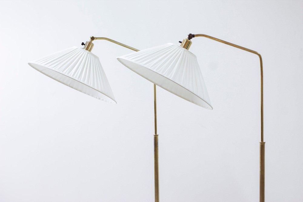 15028 Floor Lamps by Harald Elof Notini for Böhlmarks, 1940s, Set of 2