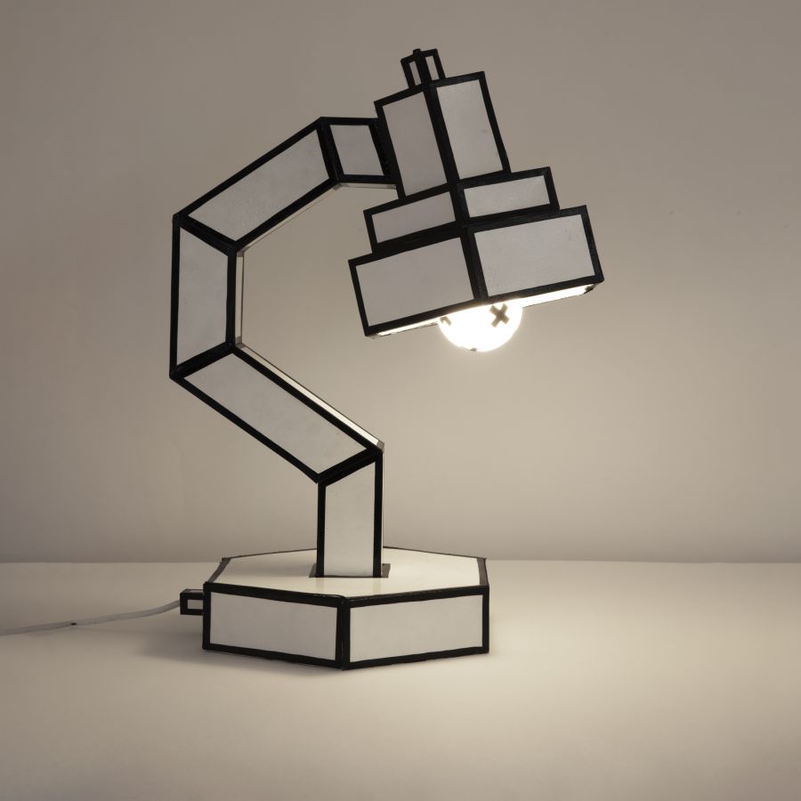 100% recycled cardboard Desk Lamp CUT 'N PASTE Desk Lamp by Seletti