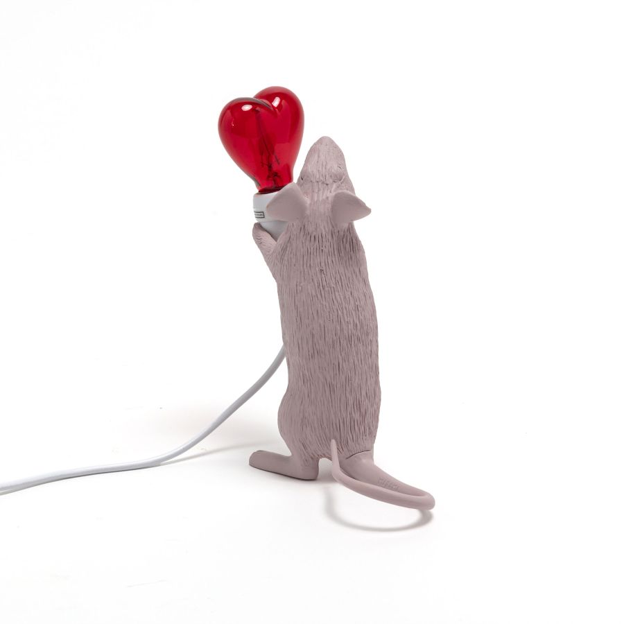 Resin Indoor Table Lamp Mouse Lamp Step by Seletti #Love USB