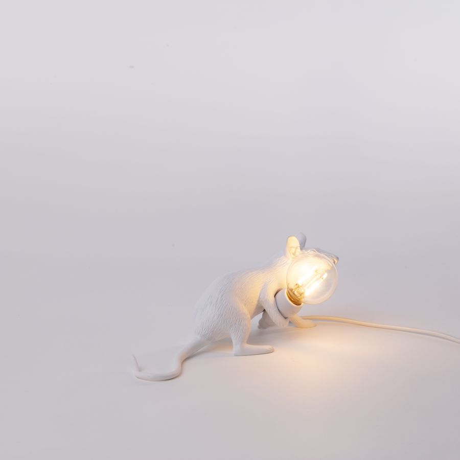 Resin Indoor Table Lamp Mouse Lamp Lop by Seletti #White