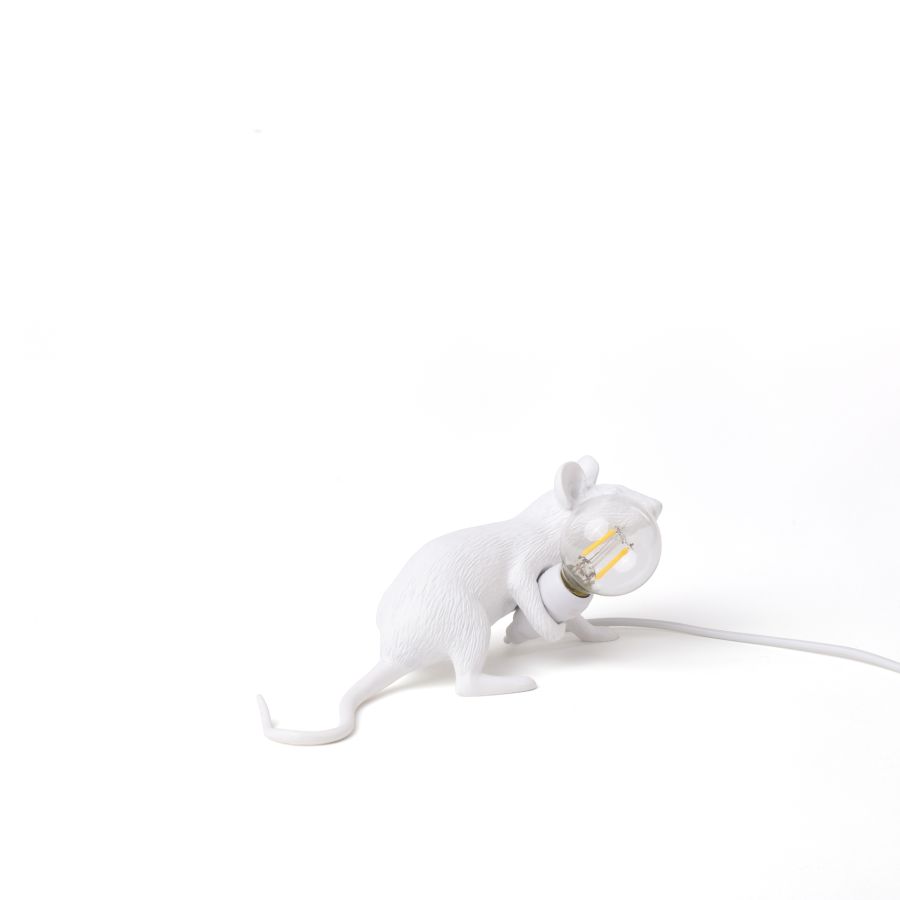 Resin Indoor Table Lamp Mouse Lamp Lop by Seletti #White