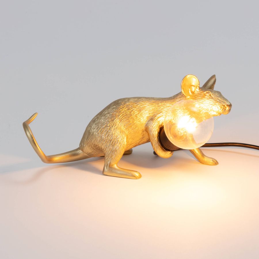 Resin Indoor Table Lamp Mouse Lamp Lop by Seletti #Gold