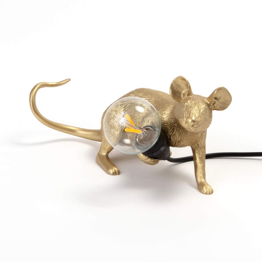 Resin Indoor Table Lamp Mouse Lamp Lop by Seletti #Gold