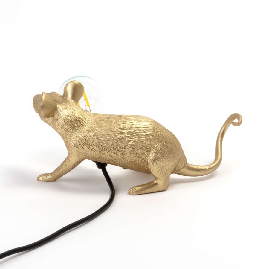 Resin Indoor Table Lamp Mouse Lamp Lop by Seletti #Gold