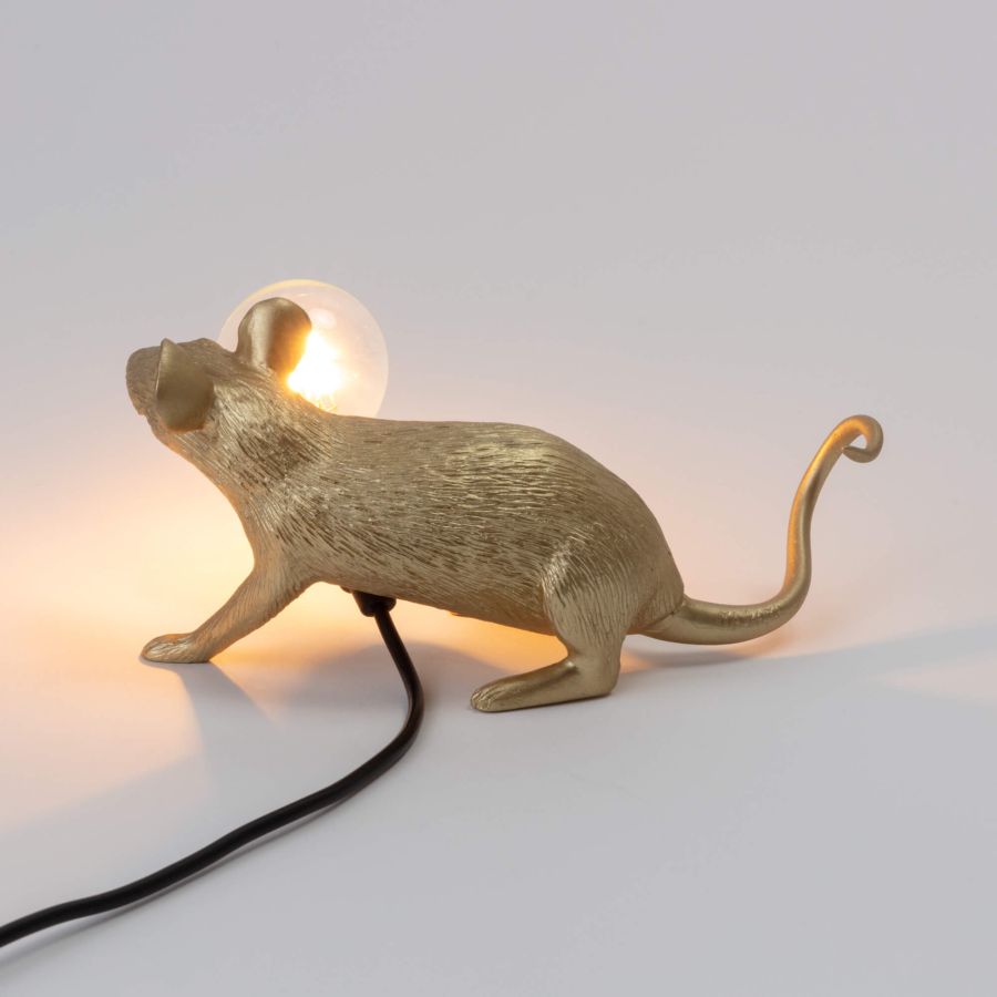 Resin Indoor Table Lamp Mouse Lamp Lop by Seletti #Gold