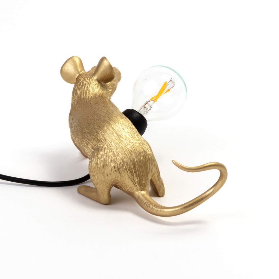 Resin Indoor Table Lamp Mouse Lamp Lop by Seletti #Gold
