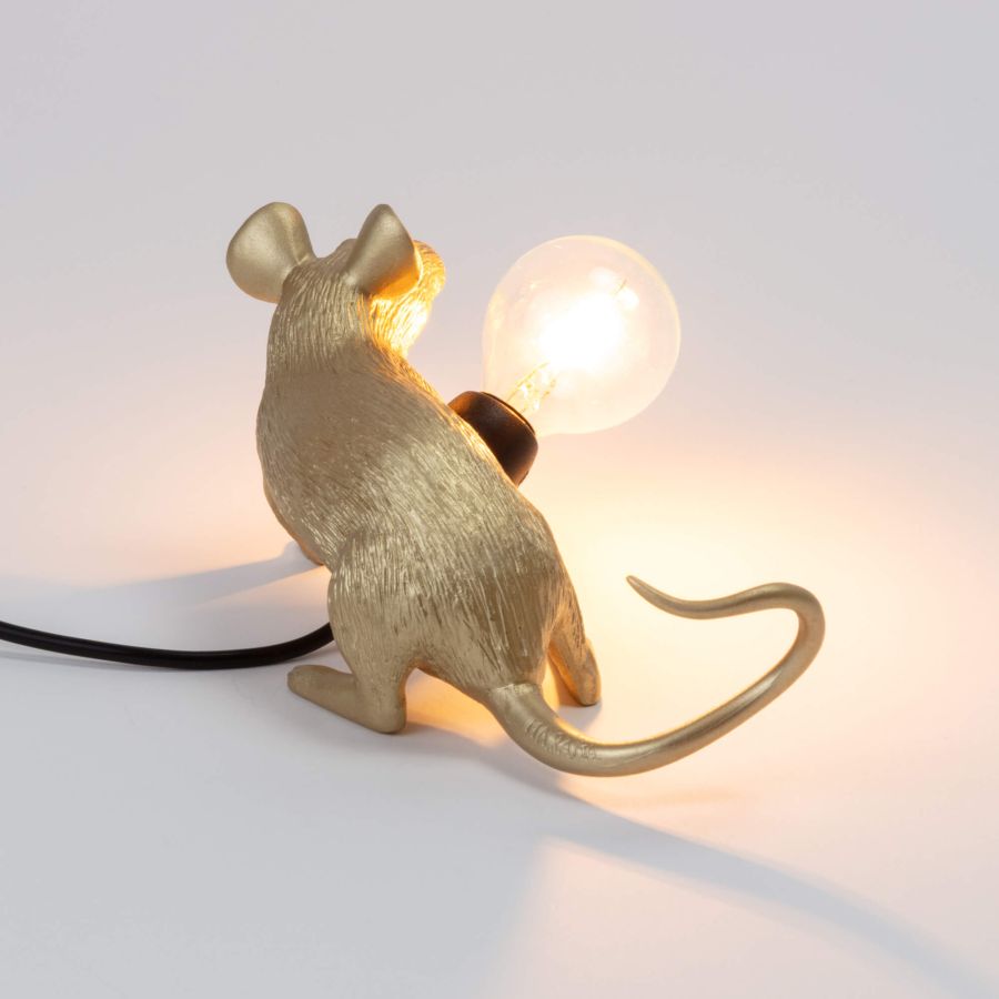 Resin Indoor Table Lamp Mouse Lamp Lop by Seletti #Gold