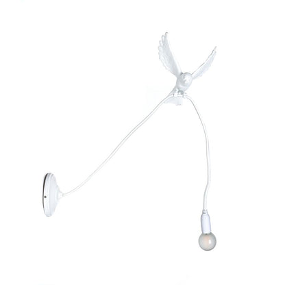 Resin Wall Lamp Sparrow Lamp Landing by Seletti #White