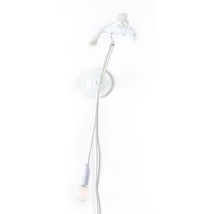 Resin Wall Lamp Sparrow Lamp Cruising by Seletti #White
