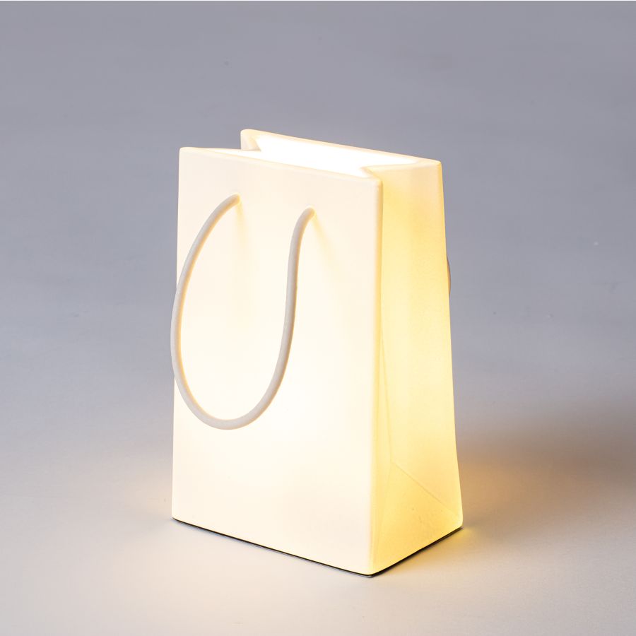 Resin LED Lamp Daily Glow Shopper by Seletti