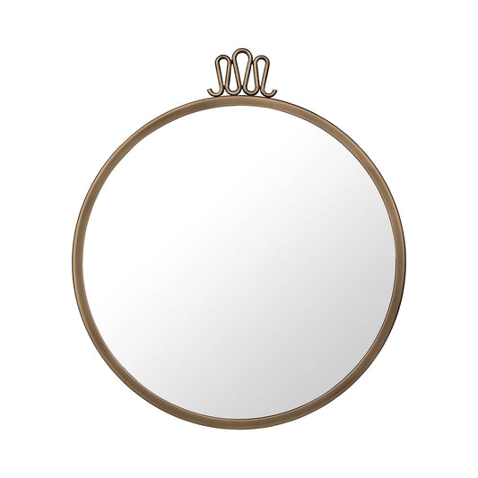 Randaccio Wall Mirror Round Ø42 cm Antique Brass
