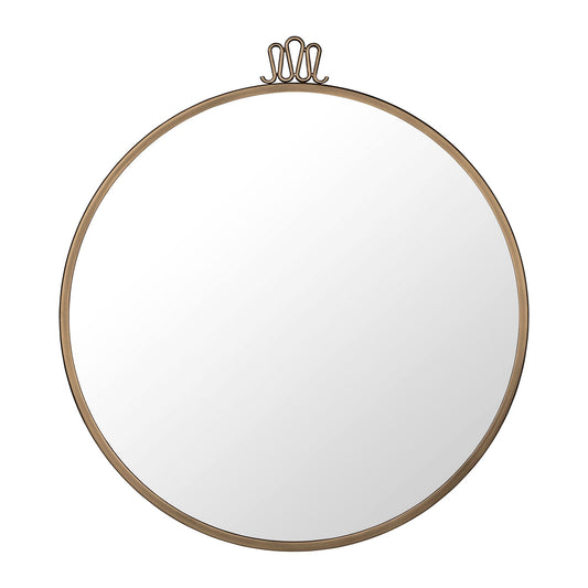 Randaccio Wall Mirror Round Ø60 cm Antique Brass