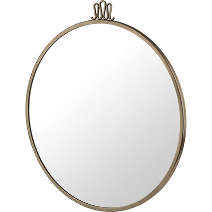 Randaccio Wall Mirror Round Ø60 cm Antique Brass