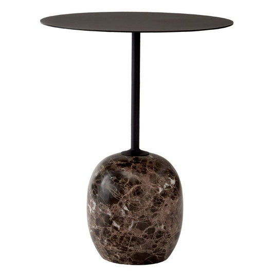 Lato LN8 coffee table by &Tradition #black - Emperador marble #