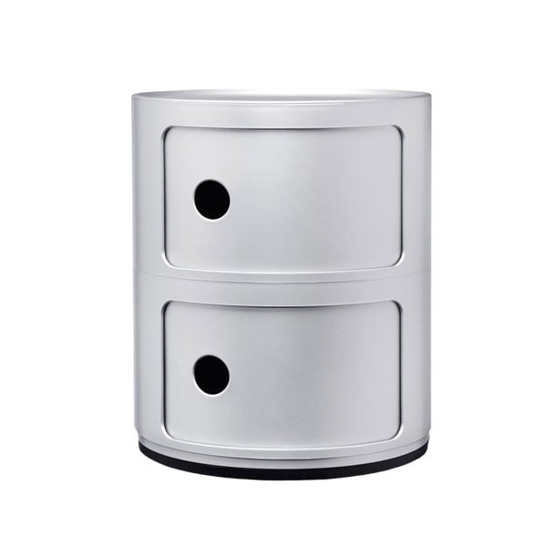 Componibili storage unit, 2 modules, silver