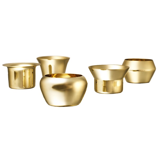 Kin tealight set of 5 by Skultuna #brass #