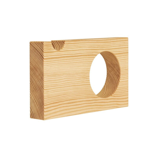 010 Circle Horizontal wall hook by Vaarnii #pine #