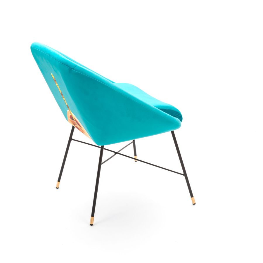 Fabric Fully Upholseted Padded Chair Drill by Seletti