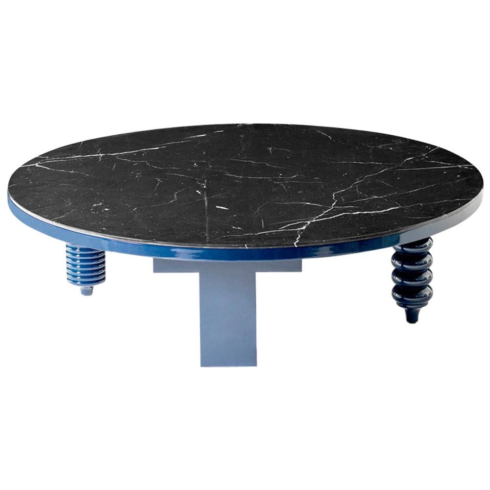 Round Low Marble Coffee Table Multileg by Bd Barcelona Design