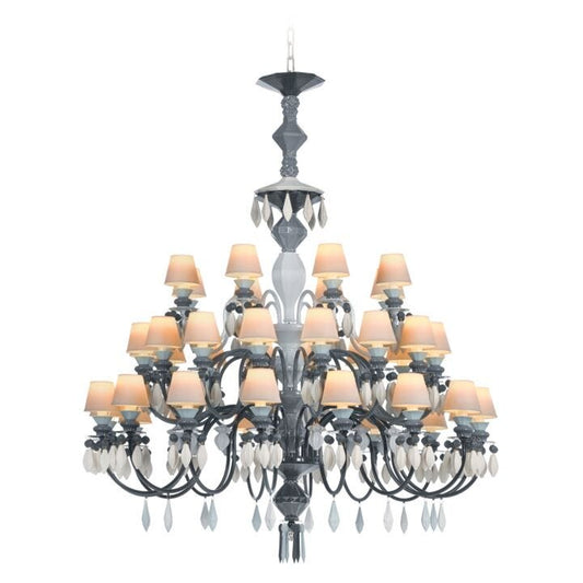 Belle de Nuit 40 Lights Chandelier by Lladró #Black (CE/UK)