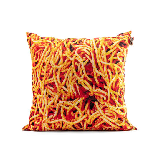 67 x 67 Fabric Cushion Spaghetti by Seletti